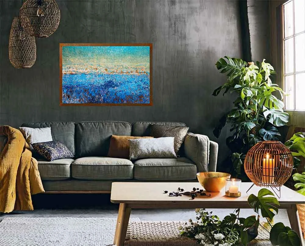 Horizon marin — œuvre de Hugues Bertin