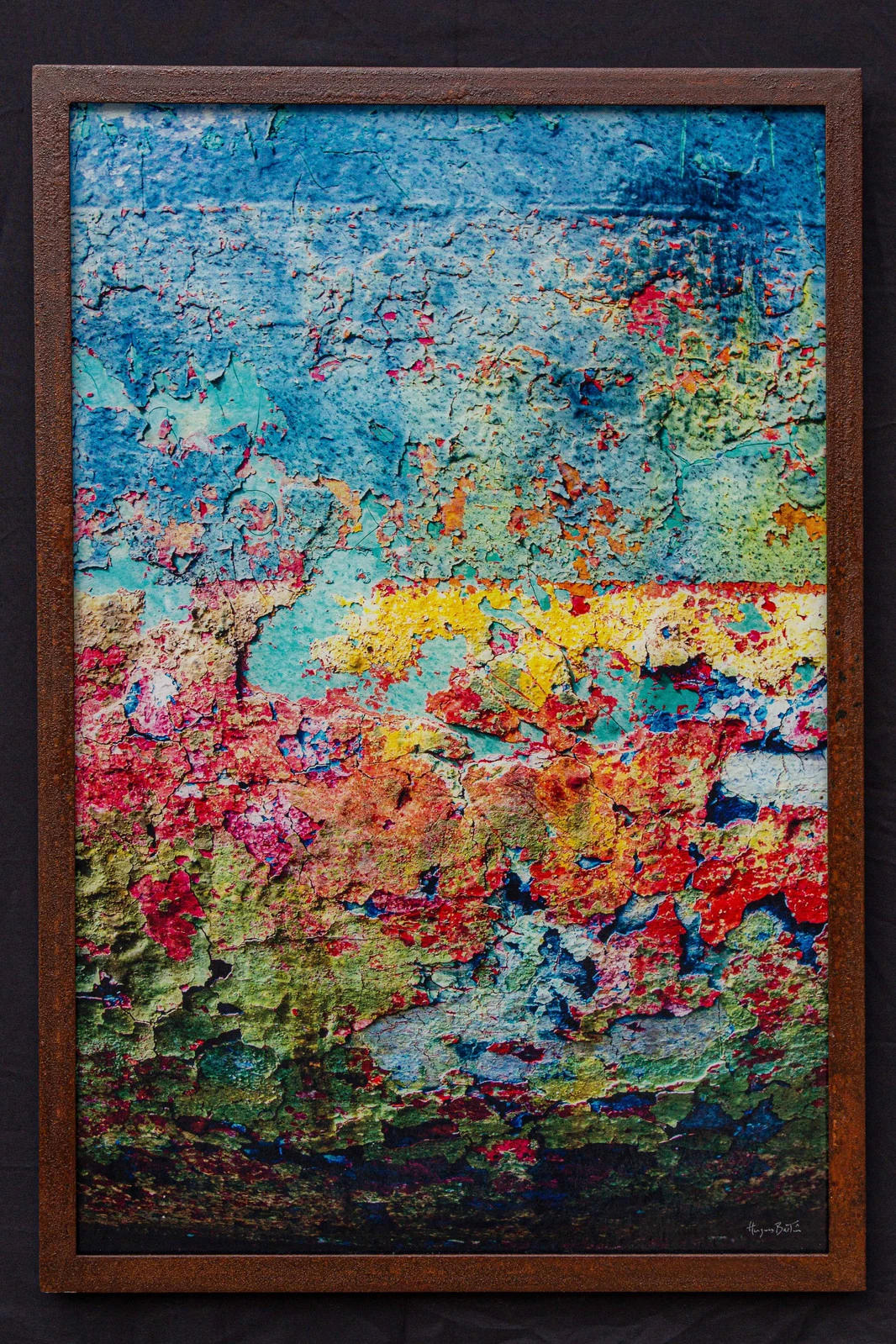 Carte du monde — Hugues Bertin, œuvre numérotée