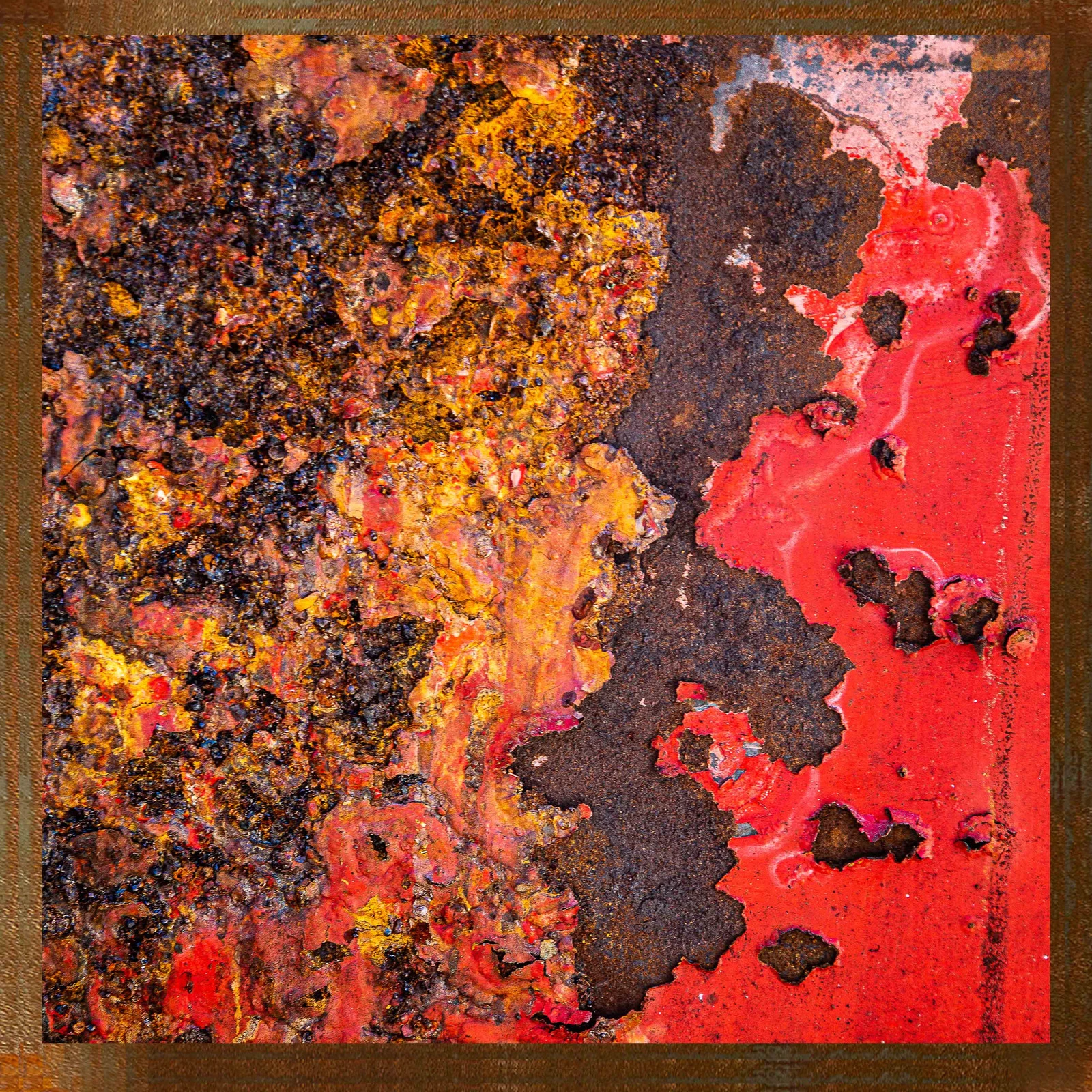 Rouge et or — Hugues Bertin, œuvre numérotée