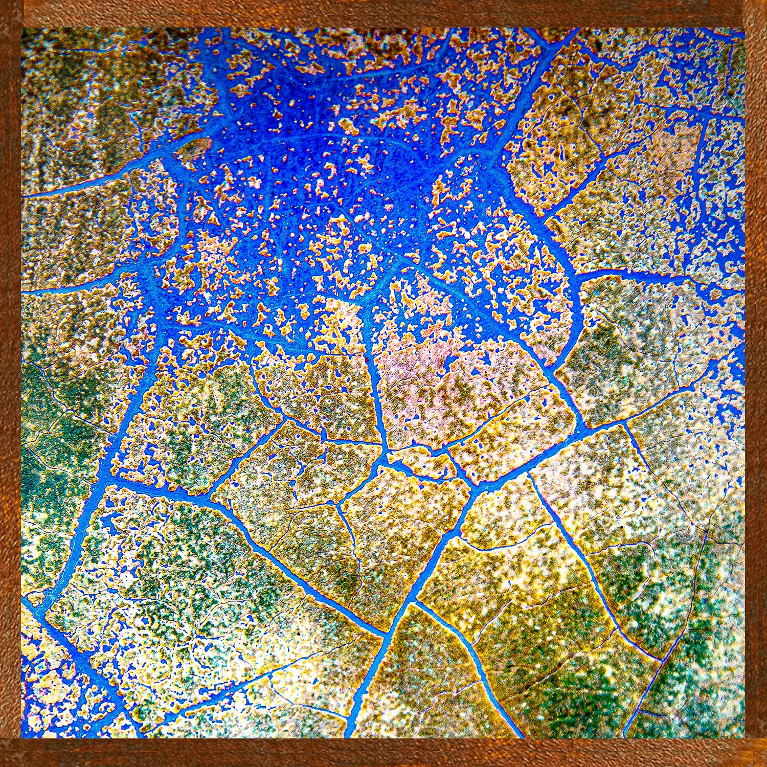 Œuvre au format 66/66 cm — Hugues Bertin, œuvre numérotée